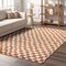 Nuloom Dominique Abstract Checkered Fringe Area Rug 6ft 5in BDSN41B-S606 - alternate 1
